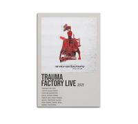 ASHDRUWQHR Trauma Factory Live By Nothing,Nowhere. Poster Canvas Cover Wall Art Print Aesthetic Poster Modern Art Painting for Living Room 08x12inch(20x30cm) Unframe-style