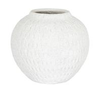 Ashen Round Ceramic Vase Medium For Tabletop Flowers