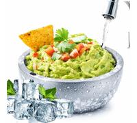Ashena Dip Chiller Bowl, 35oz Stainless Steel Insulated Serving Bowl with Ice Chamber for Cold Salsa, Guacamole, Dips - Thermal Food Container for Parties, Entertaining & Catering (1)