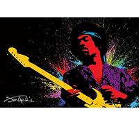 ASHER Gift Jimi Hendrix - Paint - Matte poster Frameless Gift 11 x 17 inch(28cm x 43cm)-LS-295