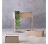 Asher Natural Metal Small Wall Plant Box
