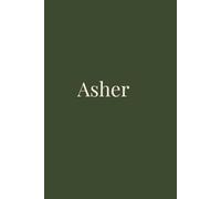 Asher: Personalized Notebook for Men | 110 Lined Pages | Custom Name Journal | Minimalist Gift Idea