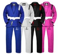 Ashes Sports IBJJF Ultra Light BJJ Brazilian Jiu Jitsu Gi for Kids with Preshrunk Fabric and Free Belt, Blue, M4
