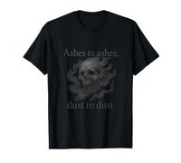 Ashes to Dust Ghost Skull Horror Graphic T-Shirt