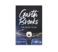 ASHEUQWE Garth Brooks The Road I'm On Posters Aesthetic Wall Art Canvas Vintage Poster Decorative Painting Living Room Bed Room Decor24x36inch(60x90cm) Unframe-style