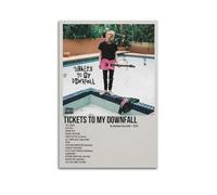 ASHEUQWE Machine Gun Kelly Tickets to My Downfall Posters Aesthetic Wall Art Canvas Vintage Poster Decorative Painting Living Room Bed Room Decor12x18inch(30x45cm) Unframe-style