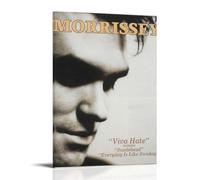 ASHEUQWE Morrissey Posters Aesthetic Wall Art Canvas Vintage Poster Decorative Painting Living Room Bed Room Decor12x18inch(30x45cm) Frame-style
