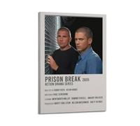 ASHEUQWE Prison Break TV Series7 Posters Aesthetic Wall Art Canvas Vintage Poster Decorative Painting Living Room Bed Room Decor20x30inch(50x75cm) Frame-style