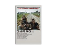 ASHEUQWE The Clash Combat Rock Posters Aesthetic Wall Art Canvas Vintage Poster Decorative Painting Living Room Bed Room Decor12x18inch(30x45cm) Unframe-style