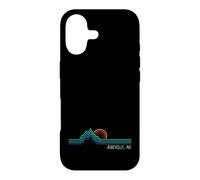 Asheville NC USA Retro Style Mountain Design Case for iPhone 17