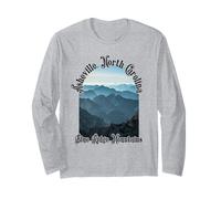 Asheville North Carolina Blue Ridge Mountains Hike Souvenirs Long Sleeve T-Shirt