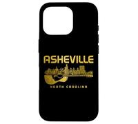 Asheville North Carolina Guitar Skyline Souvenir Vintage Case for iPhone 16 Pro