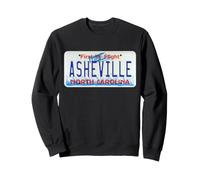 Asheville North Carolina Hometown License Plate Sweatshirt