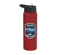 Asheville North Carolina Mountains Night Sky River Outdoors Stainless Steel Insulated Water Bottle