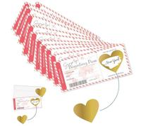 Asheyya 10 PCS Scratch Card Reveal, Personalised Flight Ticket Boarding Pass Surprise Trip, We are Going On Holiday Scratch Card