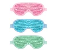 Asheyya 3 Pcs Cooling Eye Mask, Reusable Gel Beads Ice Eye Mask for Dry Eyes & Swollen Eyes