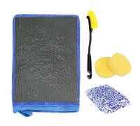 Asheyya 5 Pcs Car Wash Mitt Glove Set, Including Professional Clay Mitt & Microfibre Wash Mitt for Car Detailing Washing Polishing