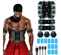 Asheyya Ems Abs Trainer Muscle Stimulator, Ab Trainer Machine Muscle Stimulater for Men and Women, 10 Modes Rechargeable