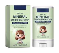 Asheyya Kids Sun Cream Factor Spf 50, Waterproof Suncream Sticks for Face Daily Use Delicate Sensitive Skin
