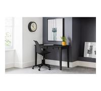 Ashfield Black Free-Standing Table With 2 Drawers