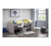 Ashfield Grey Oak Mid Sleeper Bed - Single 3Ft (90Cm)