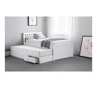 Ashfield Premier Crisp Pure White Day Bed & Pull Out Bed | Size: Single Ashfield White Single