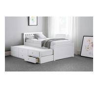 Ashfield Premier Crisp Pure White Day Bed Single 3ft (90cm) + Pull Out Bed (Guest Bed) - White - 2020 - Wooden