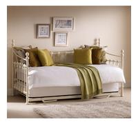 Ashfield Premier Metal Frame Daybed & Underbed Trundle in White | Size: Single Ashfield White Single