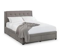 Ashfield Premium - Grey 4 Drawer Bed - Super King 6ft (180cm) - Grey - 2220 - Fabric