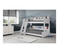 Ashfield Premium Modern White Triple Sleeper Bunk Bed | Size: Single Ashfield White Single