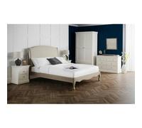 Ashfield Premium - Oatmeal Classic French Bed Frame - Super King Size 6ft (180cm) - Cream - 2175 - Fabric