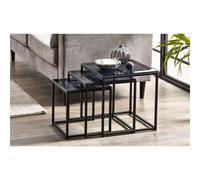 Ashfield Premium Smoked Glass Nest Of 3 Tables