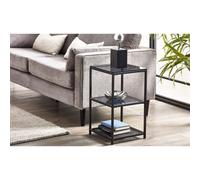 Ashfield Premium Smoked Glass Tall Narrow Side Table