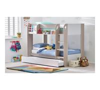 Ashfield Premium Taupe Bunk Bed Including Pull Out Trundle | Size: Single Ashfield Multicolor Single