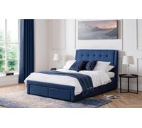 Ashfield Premium - Teal 4 Drawer Bed - Super King 6ft (180cm) - Blue - 2220 - Fabric