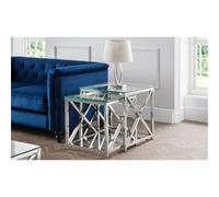 Ashfield Silver Chrome Frame Nest Of Tables