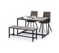 Ashfield Staten & Monroe Dining Set With 2 Chairs And A Bench