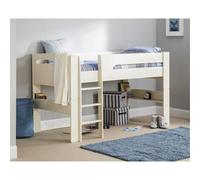 Ashfield Stone White Mid Sleeper Childrens Bed Frame - Single 3Ft (90Cm)