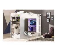 Ashfield White Gaming Heaven Bunk Bed 3ft (90cm) | Size: Single Ashfield White Single