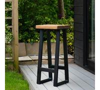 Ashford Blake Rustic Redwood Outdoor Garden Stool