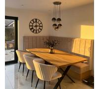 Ashford Blake Solid Oak Dining Table With Slim X Legs