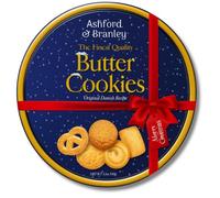 Ashford & Branley Butter Cookies Tin 340g - Original Danish Recipe Assorted Biscuits in Decorative Tin - Traditional Danish Butter Cookies for Sharing, Gifting, Hampers and Everyday Treat Moments