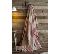 'Ashford Check' Boucle Check & Sherpa Reverse Throw Appletree Natural 150cm × 200cm