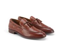 Ashford Leather Smart Tassel Loafer Silver Street London Tan 10
