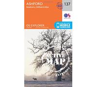 Ashford Map | Weatherproof | Headcorn, Chilham and Wye | Ordnance Survey | OS Explorer Active Map 137 | England | Walks | Hiking | Maps | Adventure