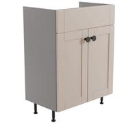 Ashford Matt Cashmere Shaker Freestanding Fitted Bathroom Vanity Base Unit (W)600mm (H)820mm