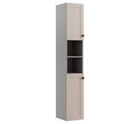 Ashford Matt Cashmere Shaker Wall-Mounted Fitted Bathroom Tall Base Cabinet (W)300mm (H)820mm