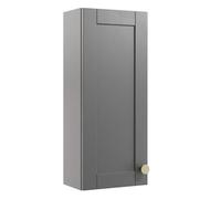 Ashford Matt Dusty Grey Bathroom Single Wall Cabinet (H)72Cm (W)29.5Cm