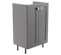 Ashford Matt Dusty Grey Shaker Freestanding Bathroom & Wet Room Base Unit (W)495mm (H)820mm