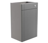Ashford Matt Dusty Grey Shaker Freestanding Toilet Cabinet (H)820mm (W)495mm